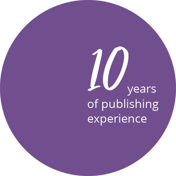 10 years of publishing experience
